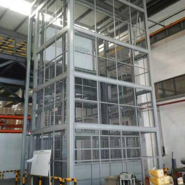 明水导轨式升降平台货梯