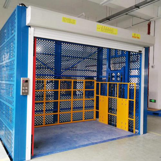 明水导轨式升降货梯